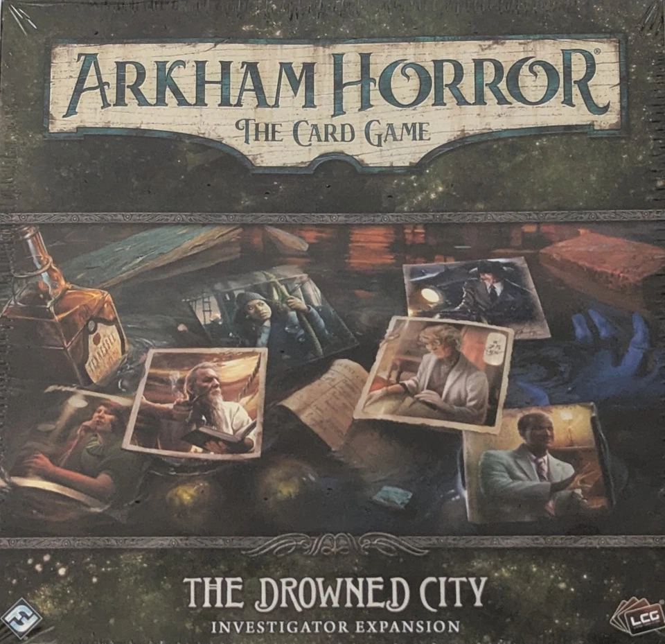 Arkham Horror The Card Game The Drowned City Investigator Expansion LCG OOP New - Image 2 of 4