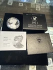 2021-W Proof $1 Type 2 American Silver Eagle Box, OGP & COA