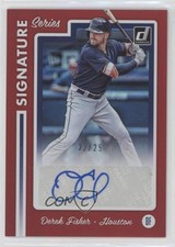 2017 Panini Chronicles Donruss Signature Series Red 22/25 Derek Fisher Auto 0b2