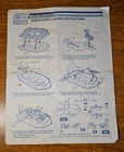 Vintage 1985 Hasbro GI Joe Cobra Night Landing Instructions / Blueprints ARAH