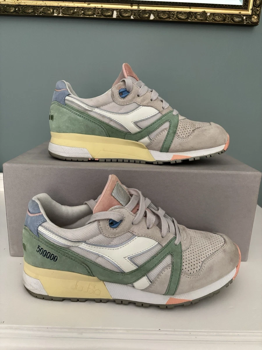 Baskets Diadora N9000 Bright Protection - Taille 42 (UK8) - Bleu Fluo - Neuf Avec Boîte