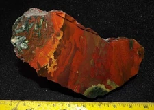 Fabulous FIRE JASPER faced rough … amazing colors … 5.2 lbs … Mexico
