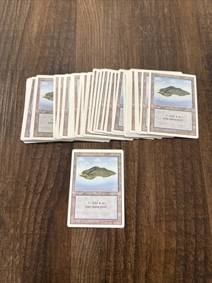 40x ISLAND MTG LAND REVISED EDITION MAGIC: THE GATHERING NM