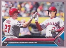 Mike Trout Shohei Ohtani Angels 2023 Topps Now 23 11-Run Inning Blue 27/49 His #