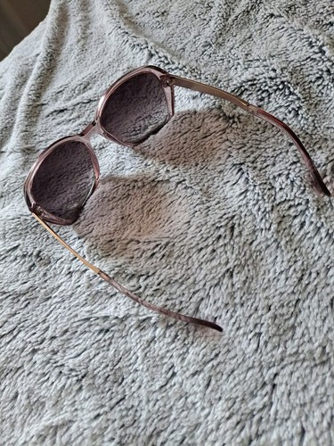 Womens Oversized Champagne Round Butterfly Shape Quality Sunglasses $4 EXPRESS - Picture 2 of 3
