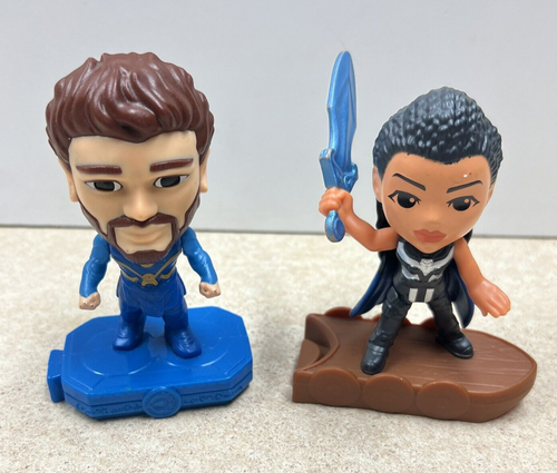 Menge 2 Marvel Eternals Ikaris und Walküre McDonalds Happy Meal Spielzeug 4 Zoll - Bild 1 von 7