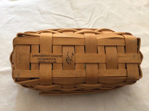 Longaberger Lavender Booking Basket 1999 Liner + Protector +Product Booklet - Picture 2 of 5