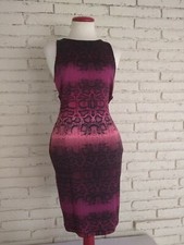 Jessica Simpson Dress Size M Body Con w Cut Outs Ombre Animal Print G03 Sexy! 