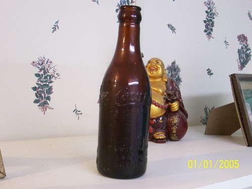 Amber Coca Cola Bottle Knoxville, Tenn. Double Arrow 1910 Exceptional - Picture 3 of 12