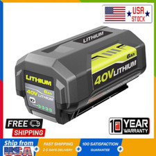 40V 6.0Ah Battery For Ryobi 40 Volt Lithium OP4050 OP4040 OP40602 NEW 6Ah