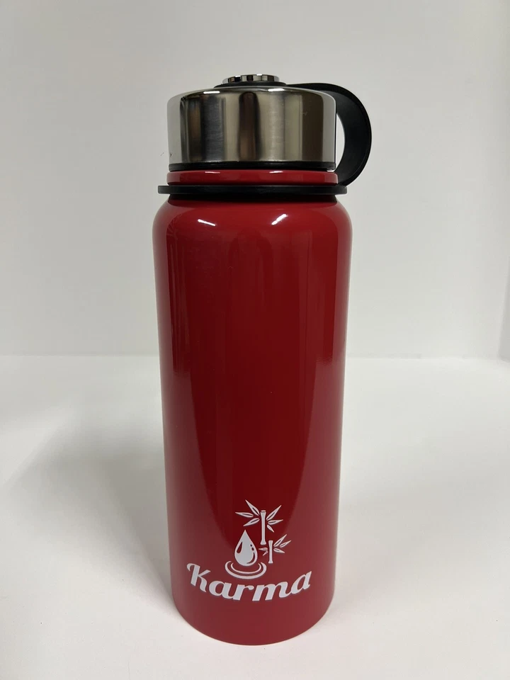 Botella de agua de acero inoxidable aislada al vacío de 20 oz, bebidas frías y calientes sin BPA Foto 2 de 4