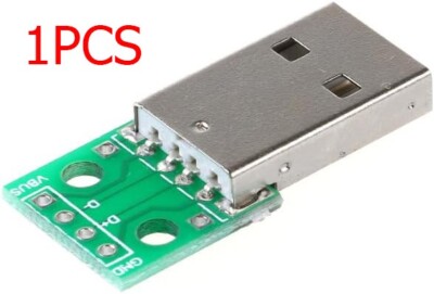 Type A USB Male to DIP 2.54mm PCB 4-Pin Adapter Converter for Arduino