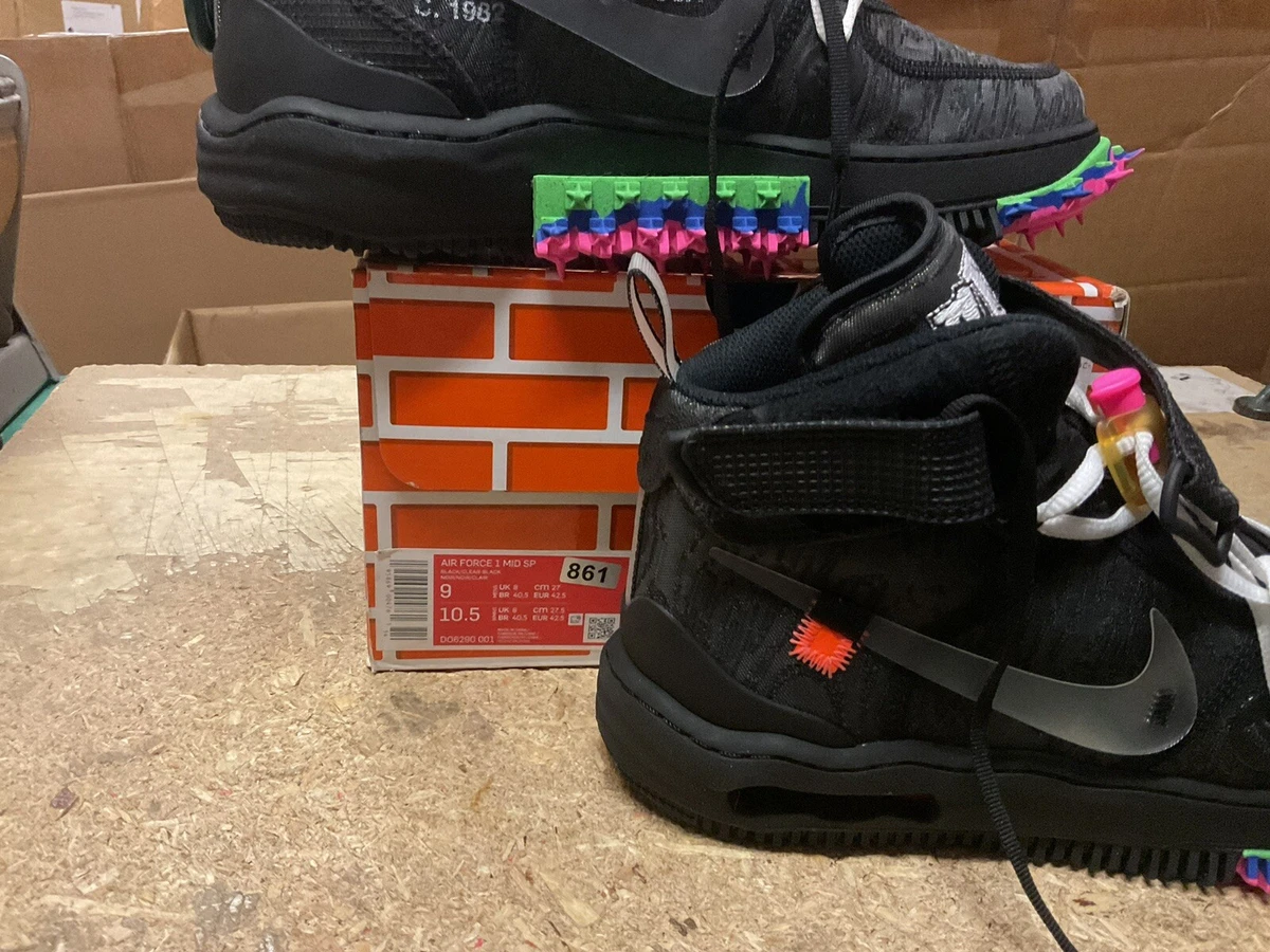 Off-White Nike Air Force 1 Mid Black DO6290-001 Release Date