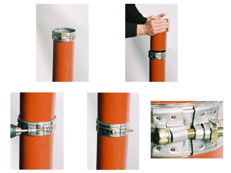 Contec SML CV Rapid ConPower Verbinder DN 50 bis DN 150 Gussrohre Abwasserrohre - Bild 4 von 4