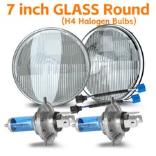 For 1953-1977 Ford F-100 F-250 F-350 Pickup Pair 7 Inch Headlights High Lo Beam