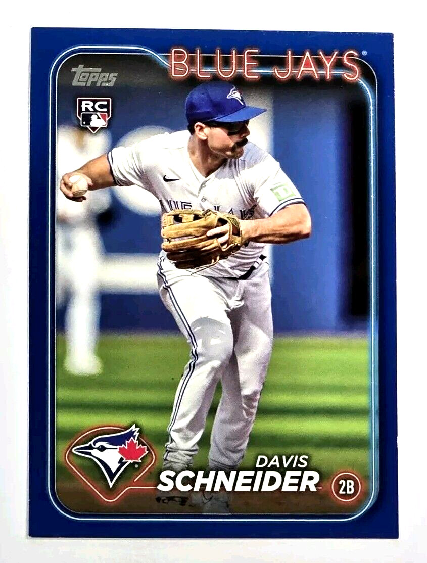 2024 Topps Davis Schneider Royal Blue Rookie #189