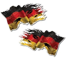 Germany German Pride Country Flag Decal Sticker Vehicle Truck Car Window Bumper