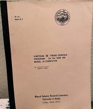Lawrence E Heiner / Fortran IV trend-surface program for the IBM 360 model 40