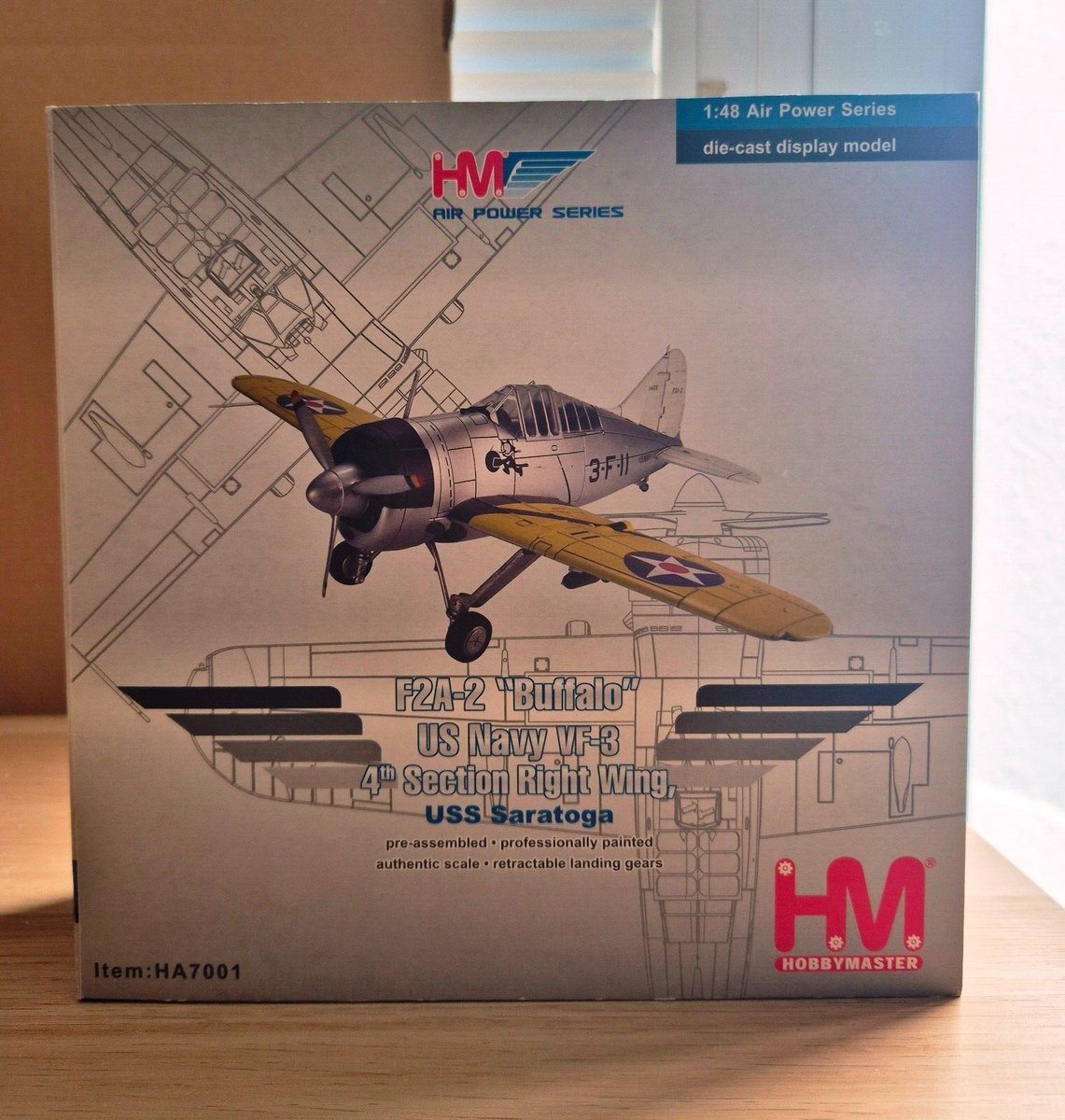 Hobby Master 1/72 HA7001 Brewster F2A Buffalo USN VF-3, USS