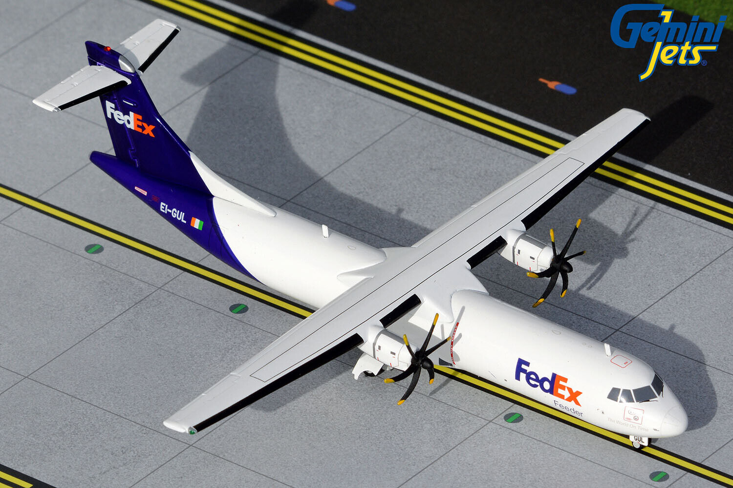 FedEx Feeder ATR 72-600F EI-GUL Gemini Jets G2FDX975 Scale 1:200 IN STOCK