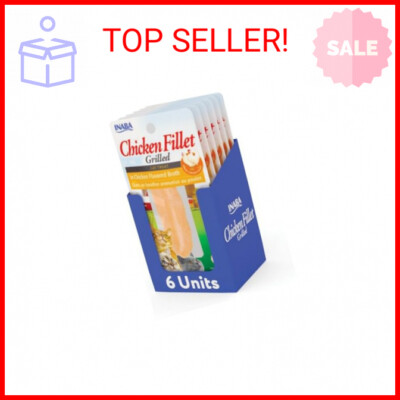 INABA Natural, Premium Hand-Cut Grilled Chicken Fillet Cat Treats/Topper/Complem