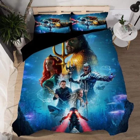 Aquaman Movies Ver6 Print Full Bedding Set