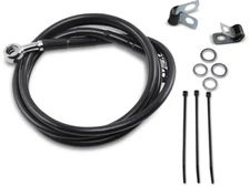 Drag Specialties Extended Stainless Steel Front Brake Line Kit 50in. Black