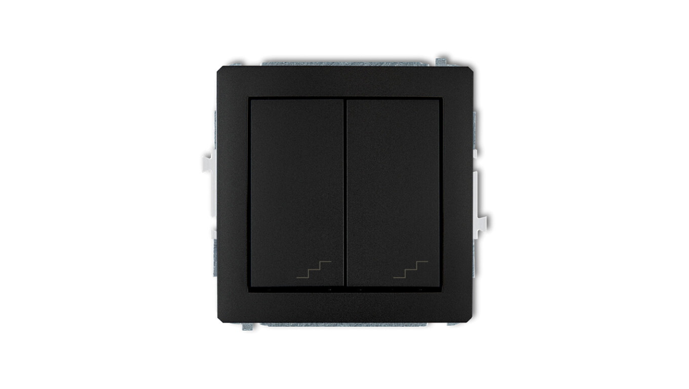 DECO Double stair connector, matt black 12DWP-33 /T2UK