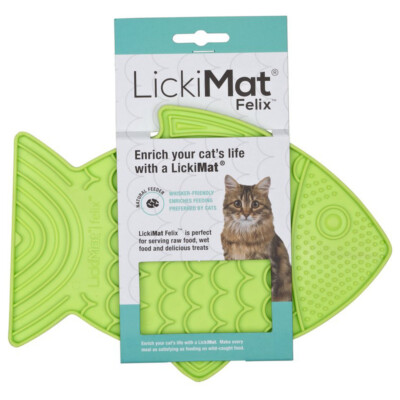 LickiMat Felix green für Katzen, NEU