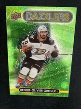 21-22 UD Extended Series Rookie Green Dazzlers DZ-102 Benoit-Olivier Groulx