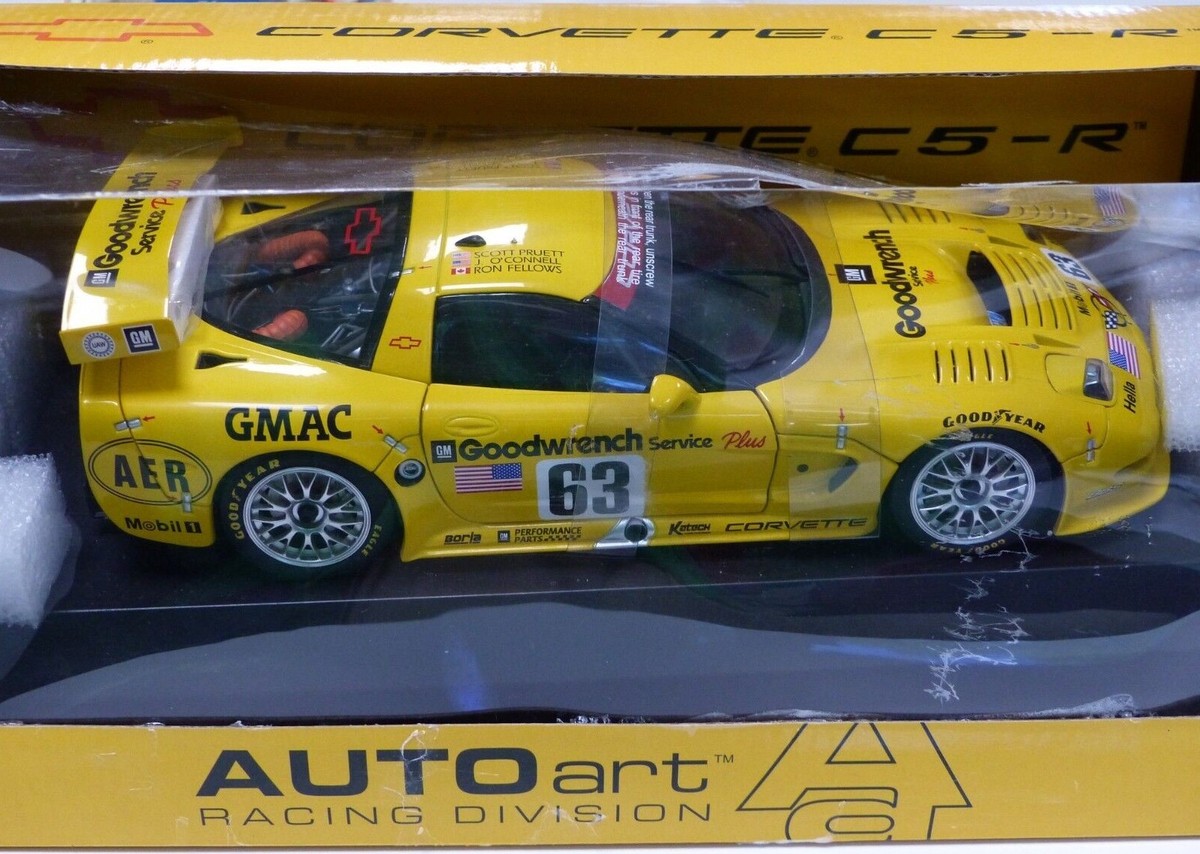 自動車 AutoArt Chevrolet CORVETTE LEMANS 1/18 Auto art 1/18 Chevrolet Corvette C5-R Le Mans 2001 80108
