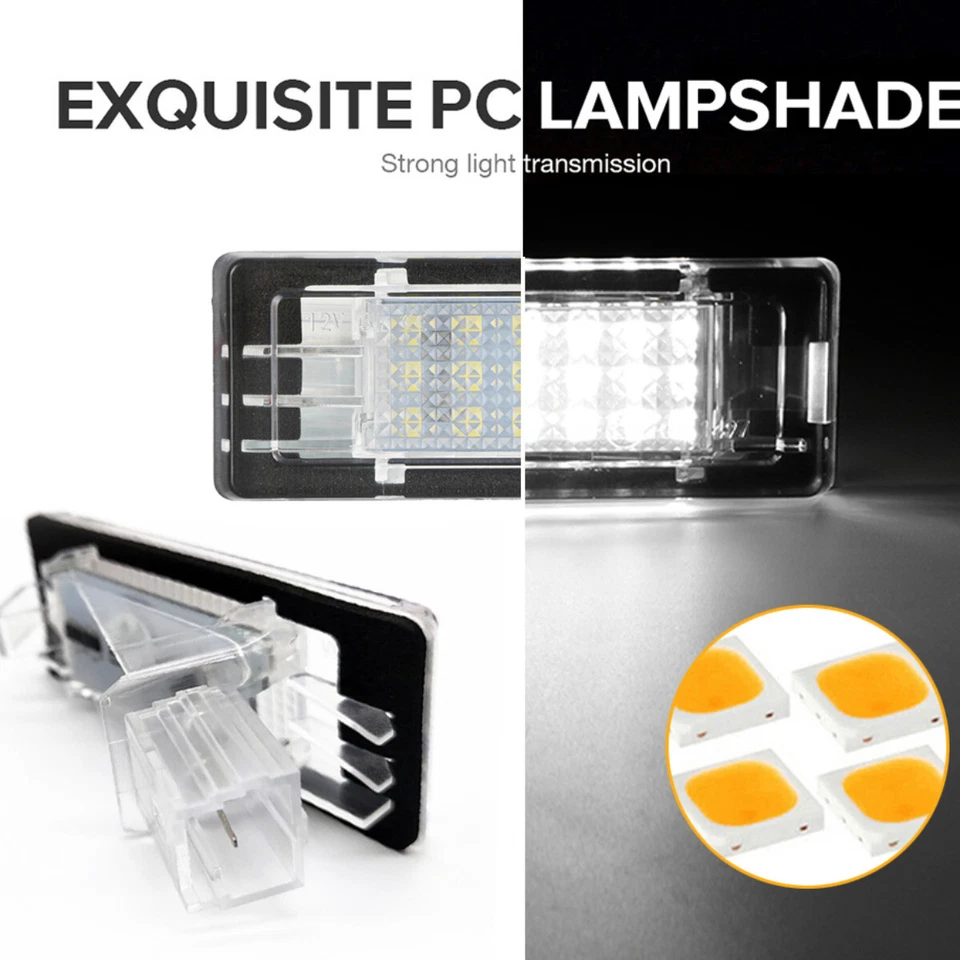 Luz LED de matrícula para Renault Espace Laguna Scenic Fluence Dacia Duster Foto 4 de 4