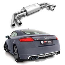REMUS Duplex Edelstahl Klappen Sportauspuff für Audi TTS 8S Coupe Cabrio 2.0l