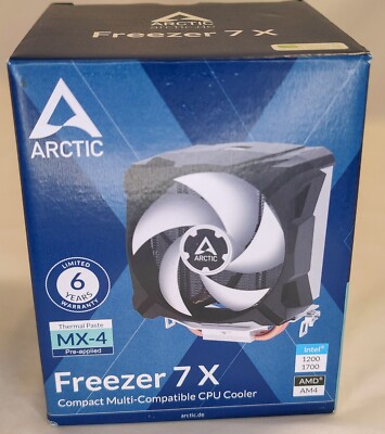 ARCTIC Freezer 7 X Compact Multi-Compatible CPU Cooler ACFRE00077A