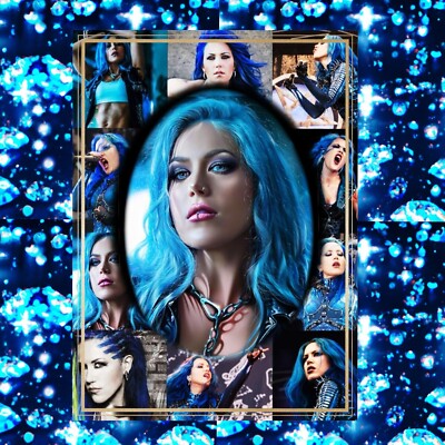 ARCH ENEMY ALISSA WHITE TIN POSTER 12x8 Inch.
