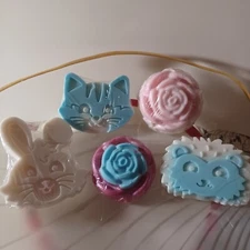 Handmade Aloe Vera/Shea butter soap assortment/ Set of 5 soaps