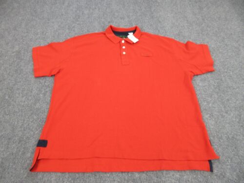 Orvis Polo Shirt Mens Adult 2XL XXL Red Rugby Casual Logo Outdoors NEW - Photo 1/9