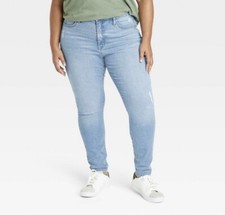 Ava  Viv High-Rise Skinny Jeans size 18 Lightly Distressed/Comfort Waist - NEW