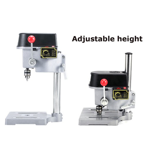 Qiilu Mini-perceuse à Colonne CN Plug 220V Machine à Percer En Bois De Compact De Mini Foret De La Perceuse