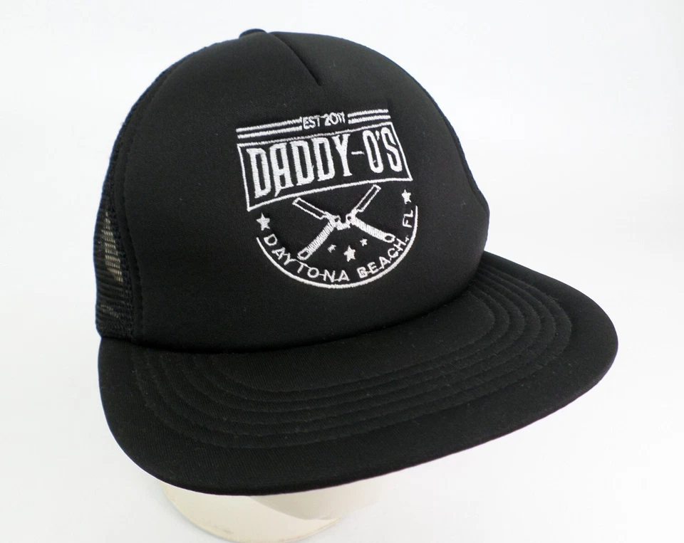 Boné chapéu Daddy Os barbearia Daytona Beach FL barbeador Snapback caminhoneiro - Imagem 2 de 4