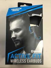 Sharper Image Active Fit Wireless Earbuds blue SBT528BL
