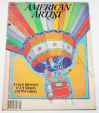 American Artist Magazine Mar 1981 - Clayton Pond Cover, Claire Evans, R. Baratz
