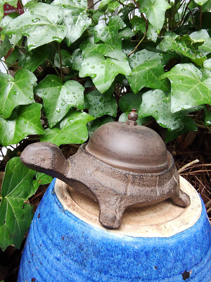 Turtle Bell Cast Iron Weatherproof Vintage Decor. Desk Bell