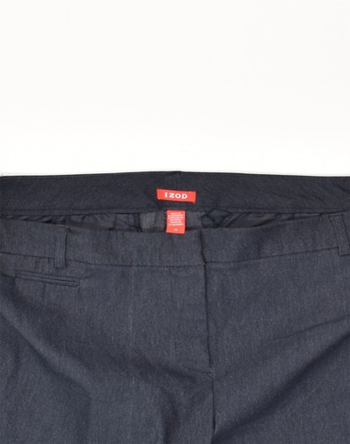 IZOD Womens Chino Shorts US 16 2XL W38 Navy Blue Polyester AD66 - Picture 3 of 3
