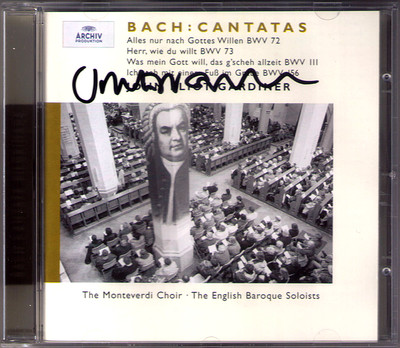 John Eliot GARDINER Signiert BACH Cantata BWV 72 111 156 Epiphany Sunday CD