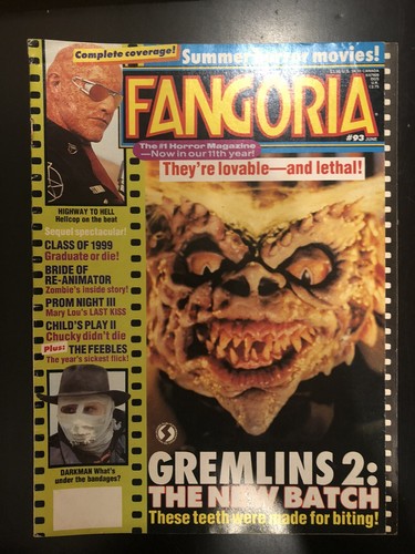 Fangoria Magazine #93 - Giugno 1990 - Gremlins 2 / Highway to Hell / Darkman - Foto 1 di 8