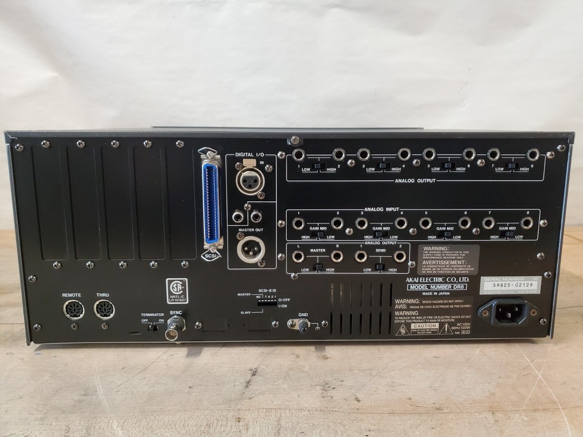 AKAI DR8HD ハードディスクレコーダー Great Condition Akai DR8 Multi Track Hard Disk HDD Recorder