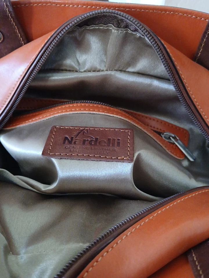 Bolso de Mano/Cartera Nardelli Wo Correa para el Hombro Mujer Geniune Bolso Hecho en Italia  Foto 2 de 4