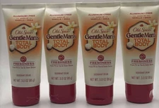 4PK Old Spice Gentle Mans Total Body Deodorant Cream ~ 3.0 OZ EA ~Vanilla & Shea