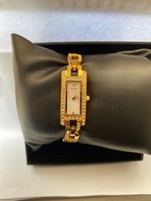 Accurist Femmes Pierre Vintage Quartz Montre Bracelet Plaqué Or LB1315P